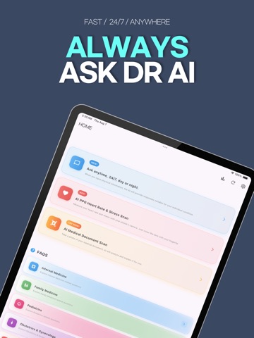 ASK DR AI : AI Health Care iPad screenshot