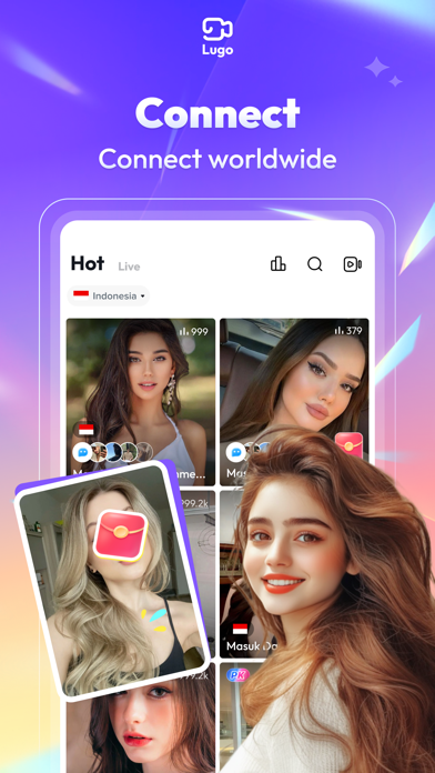 Lugo -Group Voice Party iPhone screenshot 2 - Entertainment app