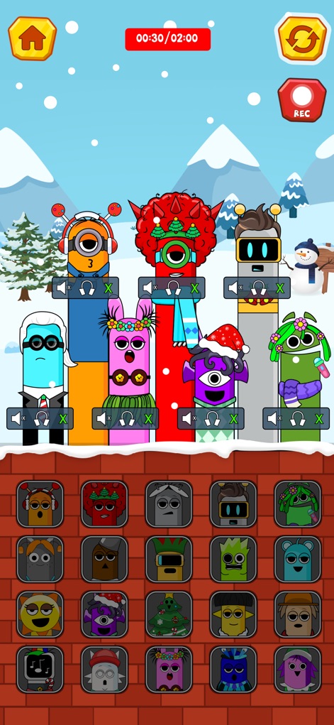 Horror Beats: Scary Music - Cet outil offre la possibilité de personnaliser l'ambiance avec des thèmes saisonniers variés et de sélectionner des personnages uniques parmi une grille de nouvelles têtes colorées.