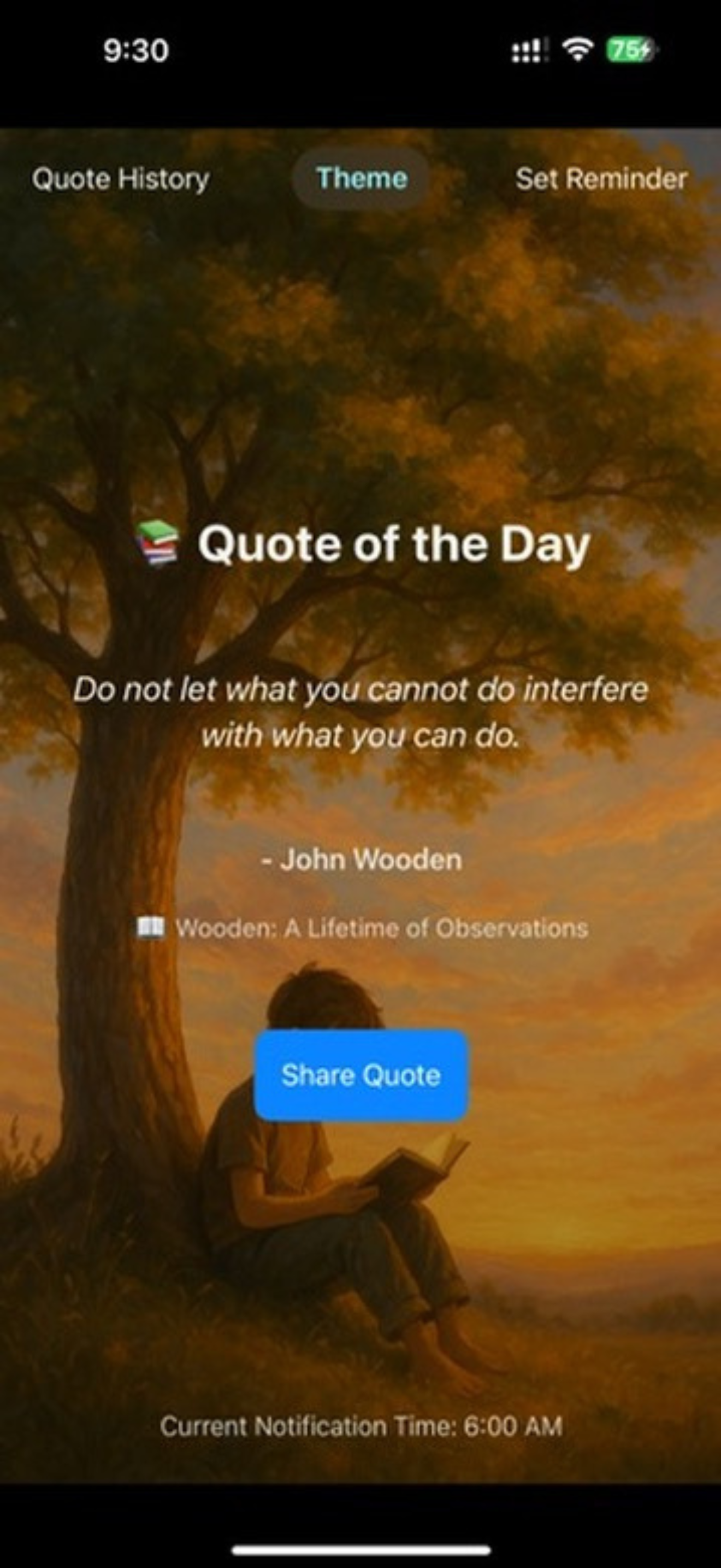 DailyQuoteReminder screenshot 5