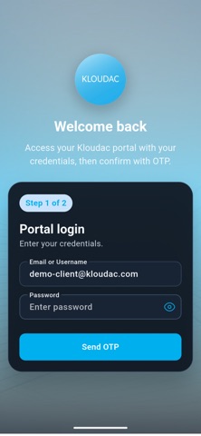Kloudac Portal Screenshot 2 of 6