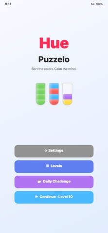 Hue Puzzelo: Color Sort Game Screenshot 1 of 5