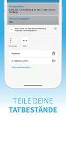 Tatbestandskatalog screenshot