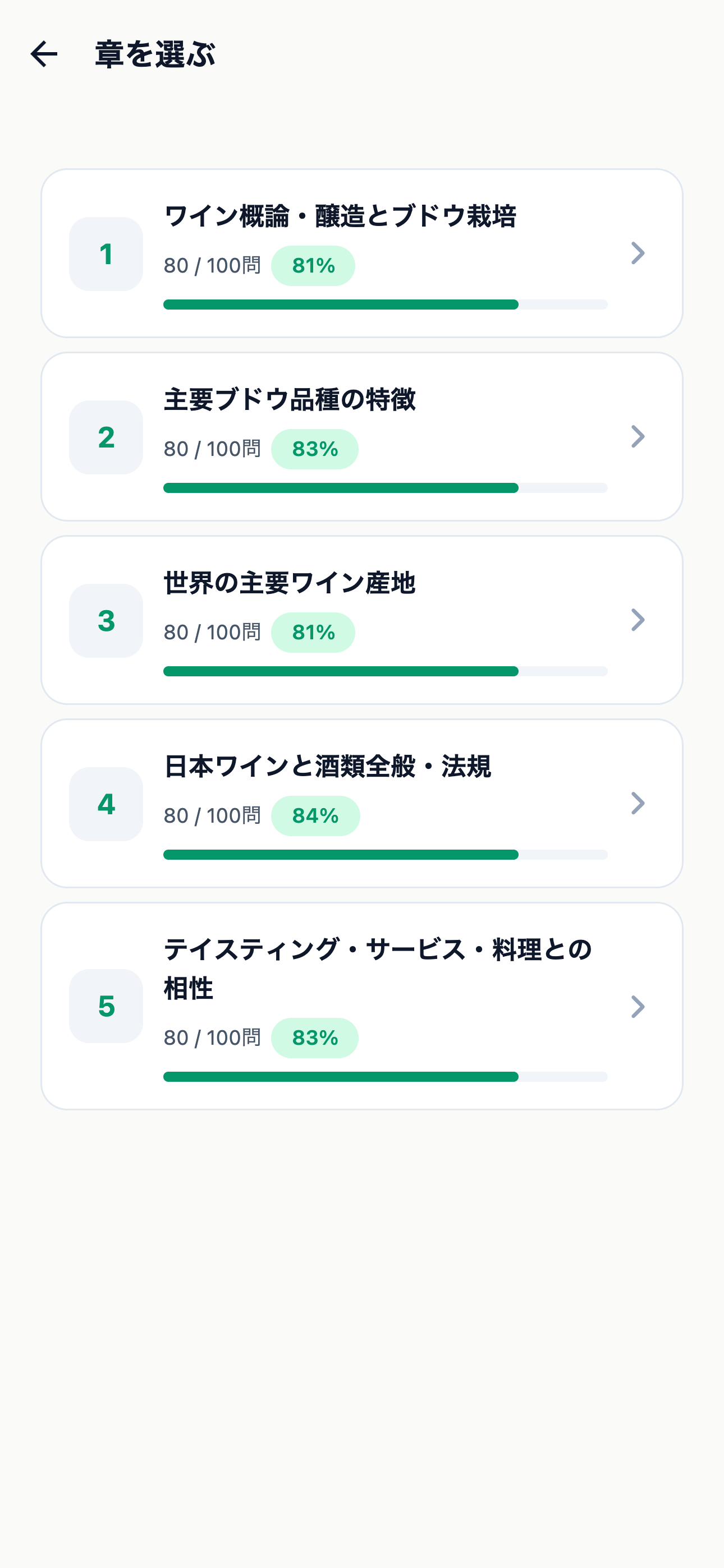ソムリエ試験対策 500問 screenshot 2