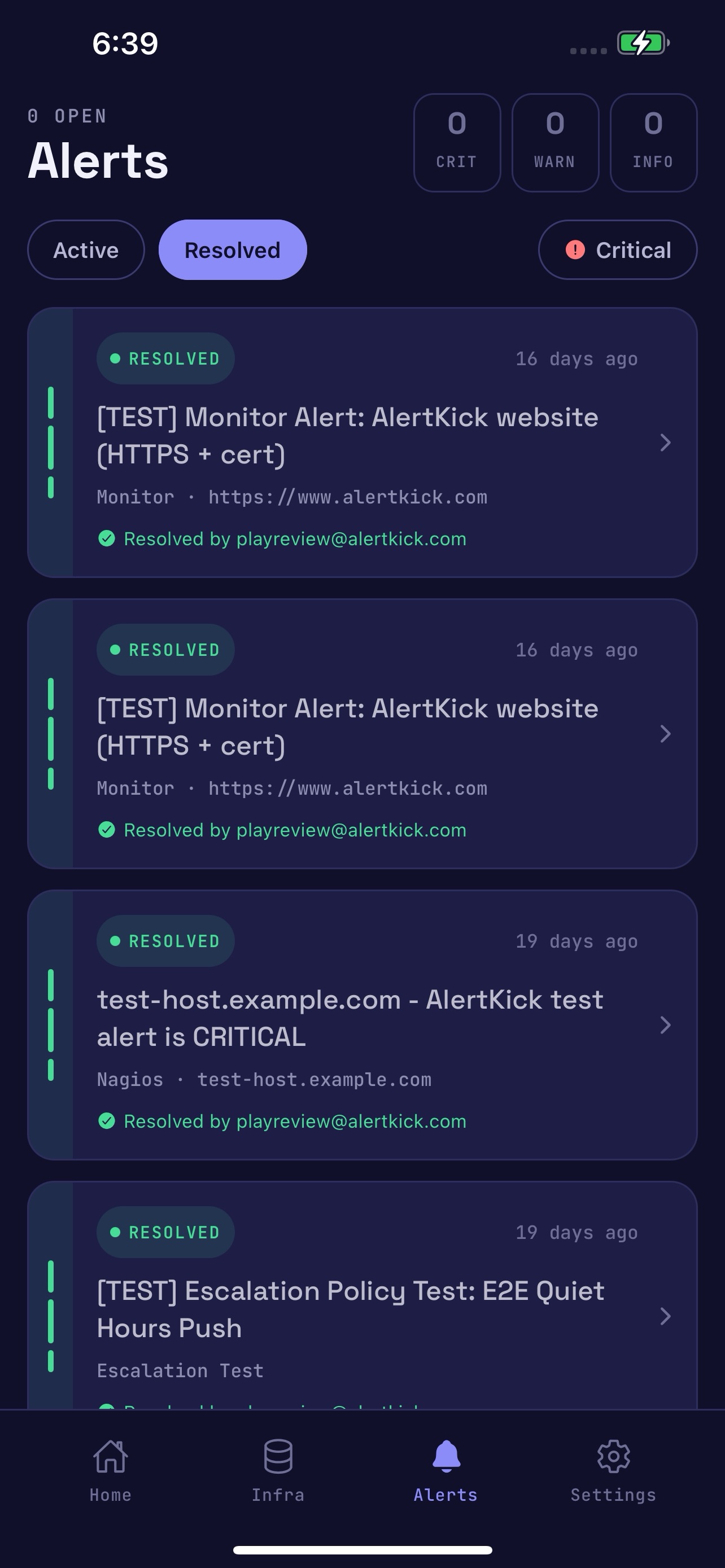 Screenshot 3 of AlertKick