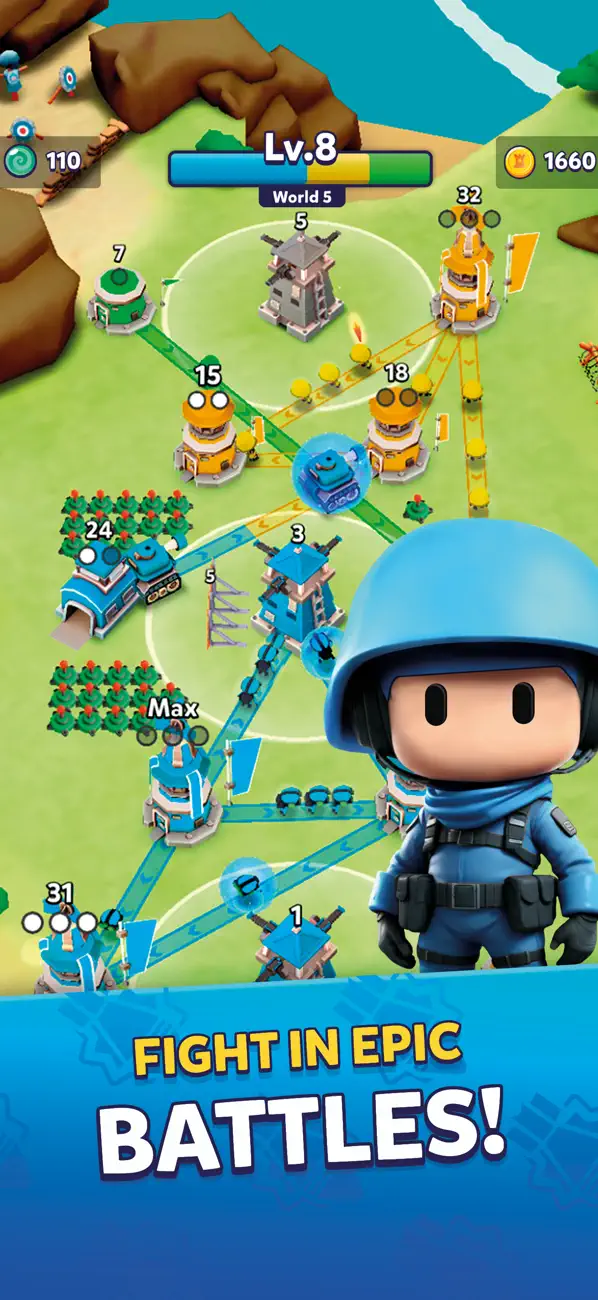 Tower Battle: Connect Towers Hack screenshot 2 - game app interface