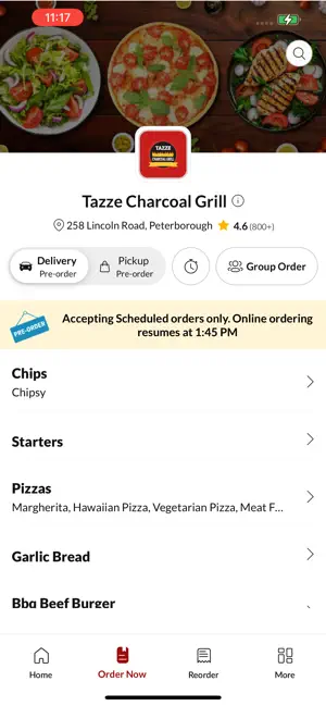 Tazze Charcoal Grill. screenshot 2