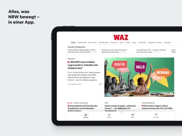 WAZ News iPad screenshot