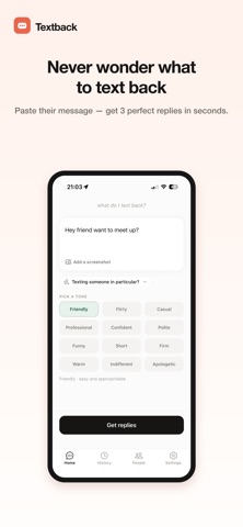 Textback: AI Texting Helper Screenshot 1 of 3
