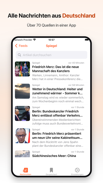 Screenshot #1 pour Deutsche Nachrichten