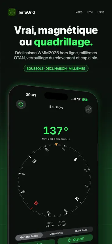 TerraGrid: GPS militaire MGRS screenshot 3 of 10
