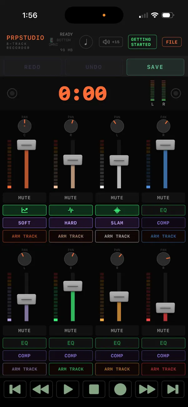 Screenshot #1 pour Personal Recording Pro Studio