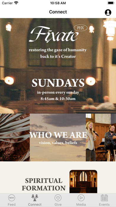 Fixate PHX iPhone screenshot 1 - Lifestyle app