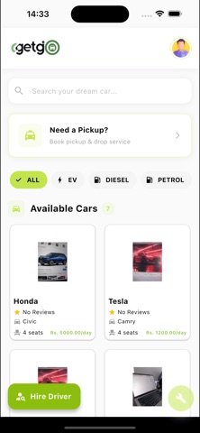GetGo-Car Booking Platform Screenshot 5 of 5