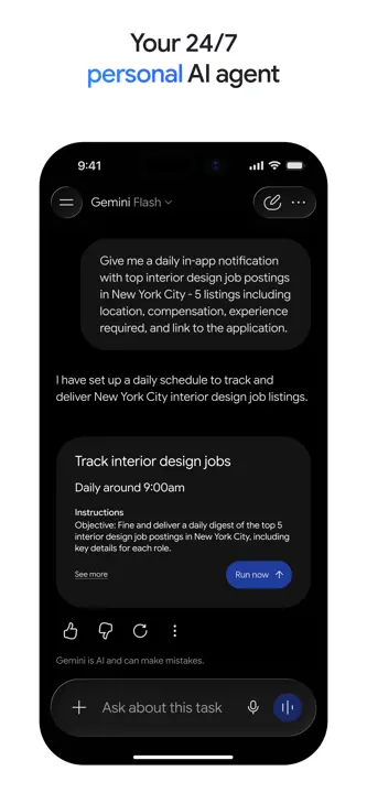 Google Gemini : capture d’écran 4 sur 10