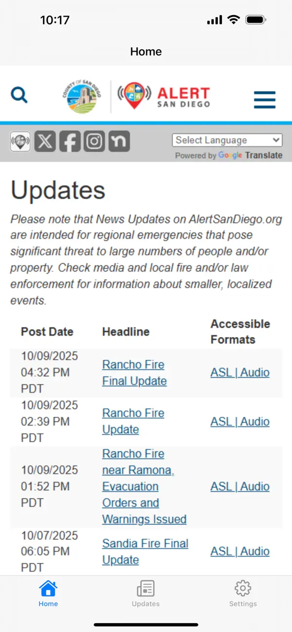 Screenshot #2 pour Alert San Diego