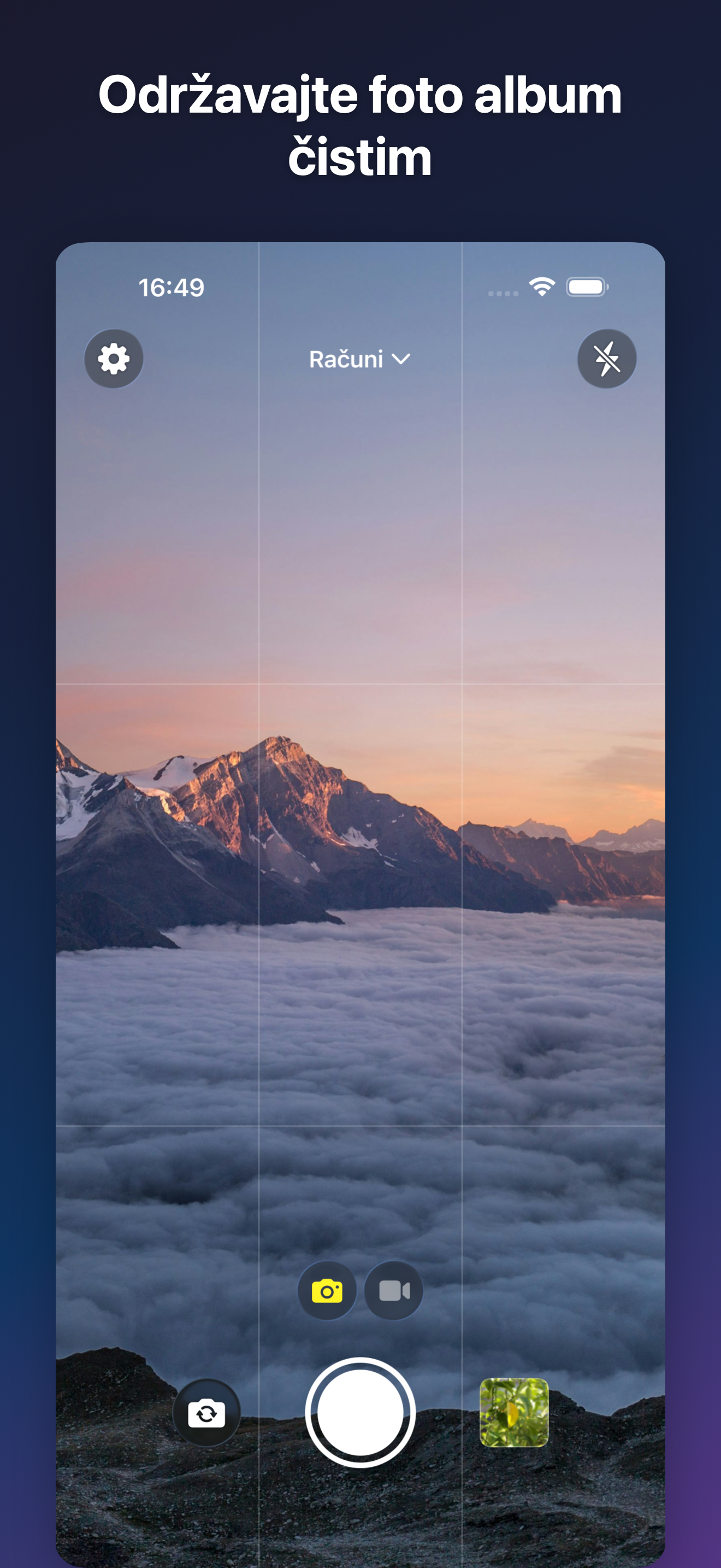 ProjectCam - Photo Folders iOS screenshot 1 showing app interface