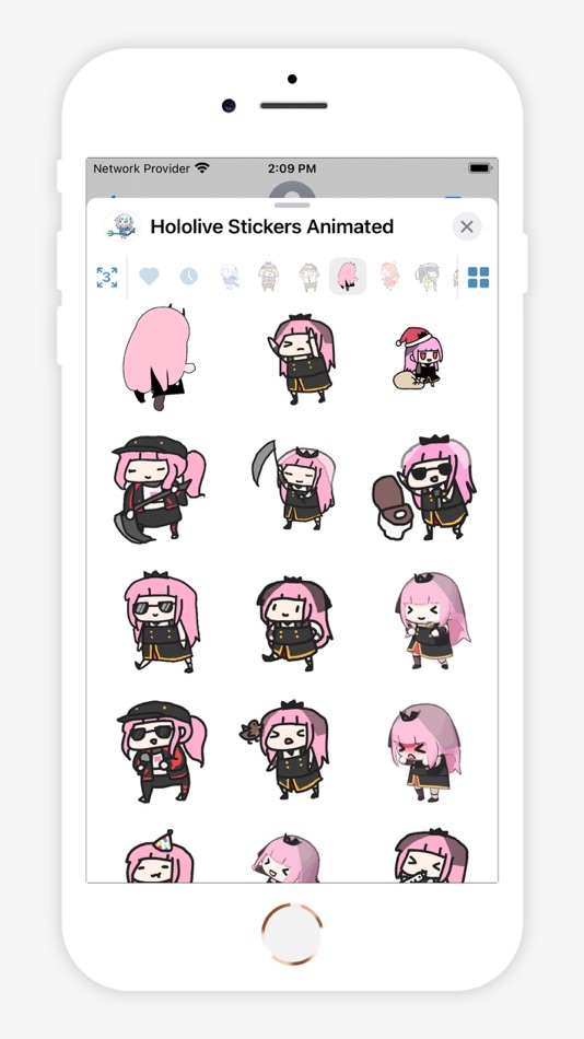 #2. Hololive Stickers Animated (iOS) Podle: Pratik Dhebariya