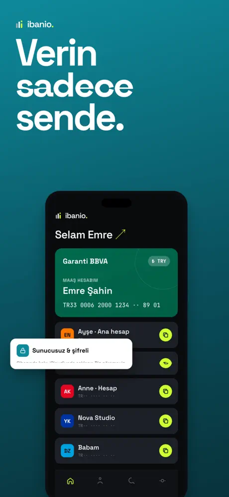 ibanio – IBAN Cüzdanı‑App screenshot 3
