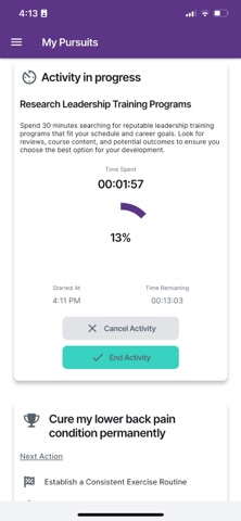 PursuitPal Goal Copilot screenshot