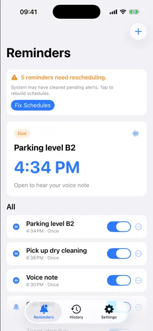 Lightning Voice Reminders screenshot 1