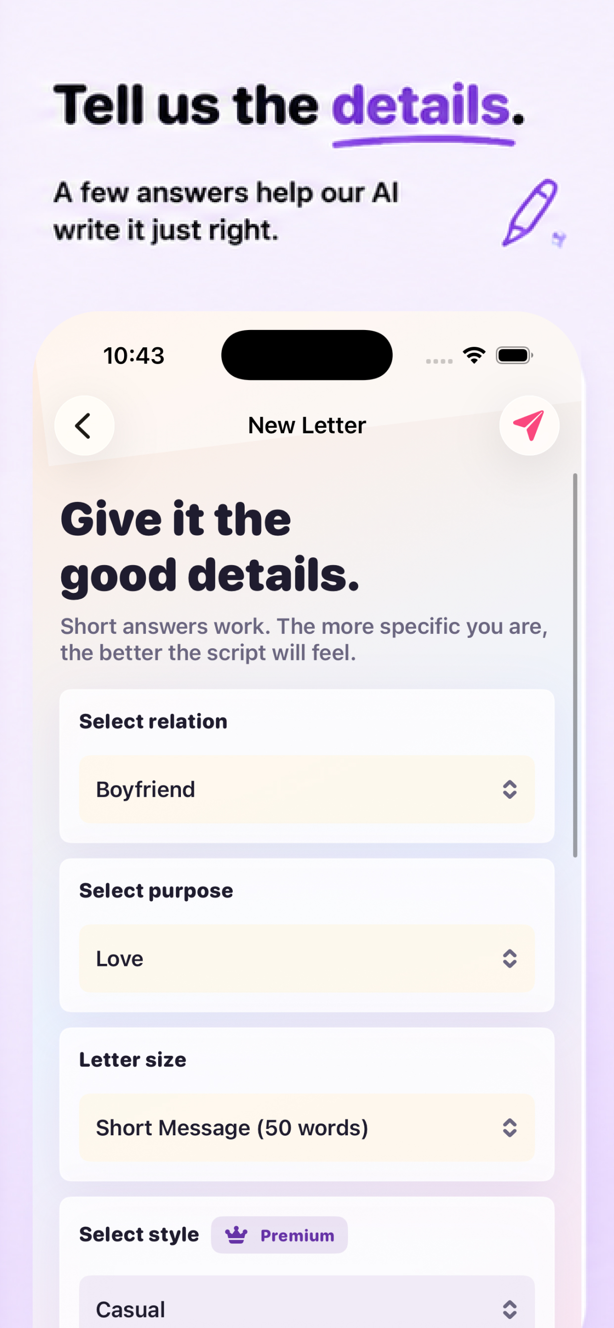 Sweet Scripts - AI