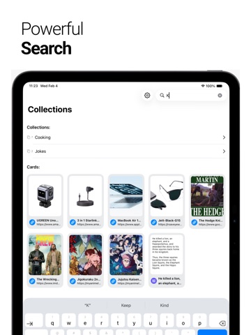 Cardz - Reinvented Bookmarks iPad screenshot