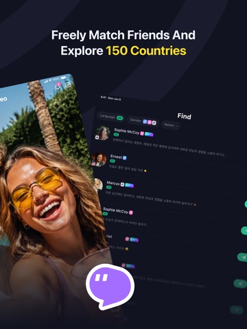 Talkin: Global Friends & Chat iPad screenshot 2