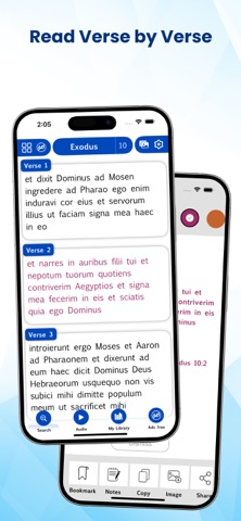 Latin Vulgate Bible iPhone screenshot