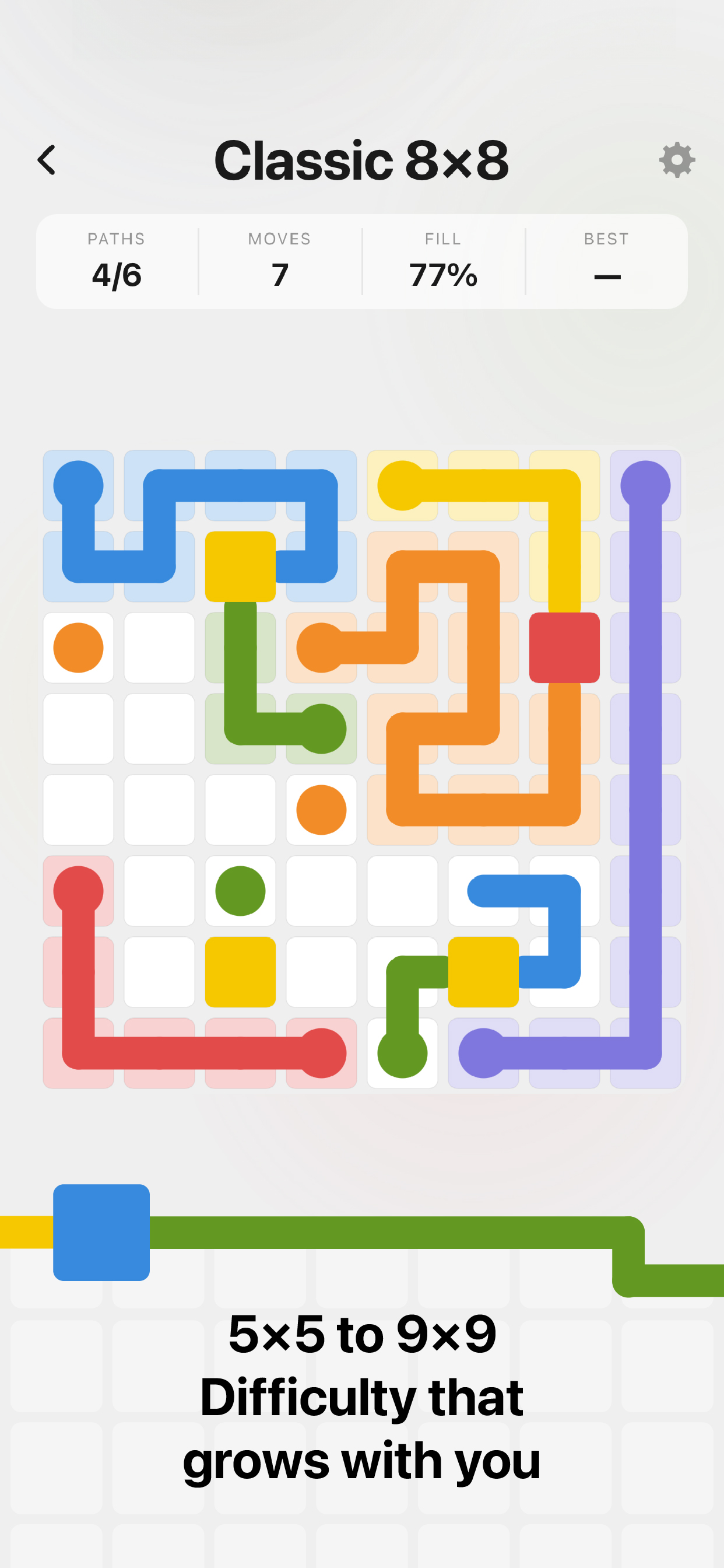 Coloray: Colour Path Puzzles screenshot 2