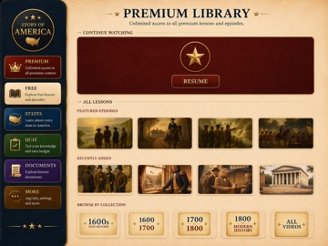 Story of America iPad screenshot