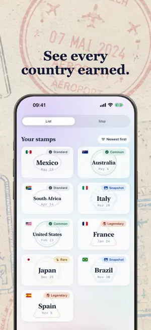 Stamp Hunt: Visited Countries screenshot 2