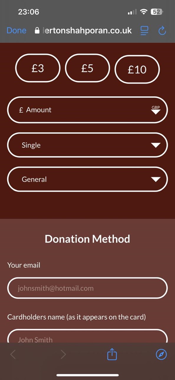 iPhone screenshot