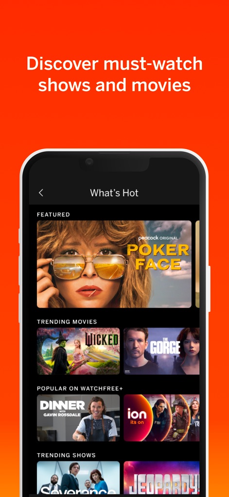 VIZIO | WatchFree+ - Les utilisateurs découvrent facilement les films et les émissions "À la mode" (What's Hot) et reçoivent des recommandations intelligentes basées sur leurs intérêts.