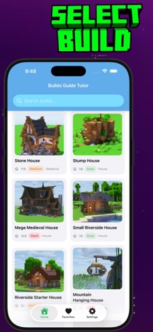 Builds Guide Tutor for MCPE Screenshot 2 of 4
