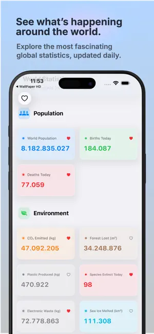 iStat - World Statistics screenshot 1