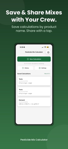 Pesticide Mix Calculator screenshot