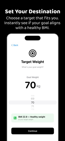 Trajectory: Weight Tracker iPhone screenshot