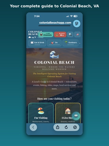 CB Guide: Colonial Beach, VA iPad screenshot