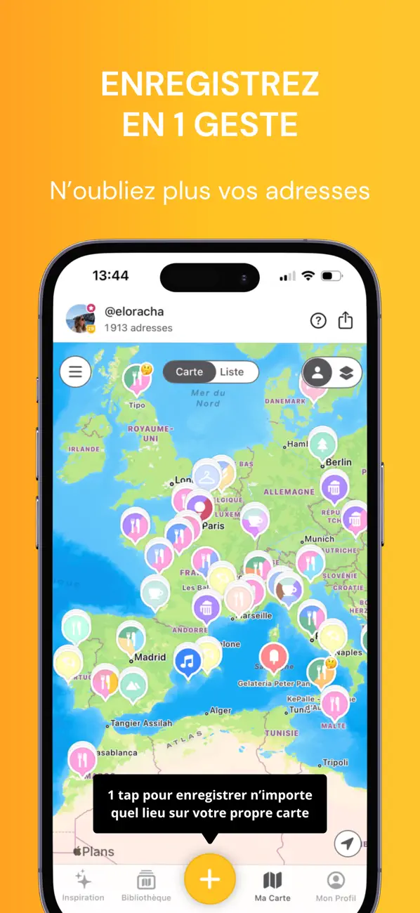 Screenshot #1 pour Mapstr – N’oubliez aucun lieu