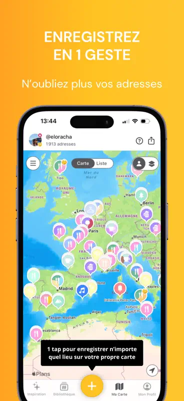 Mapstr – N’oubliez aucun lieu screenshot 1 of 10