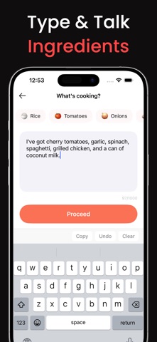 AI Recipe - Cooking Ideas iPhone screenshot