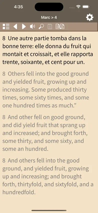 Seed Bible English French screenshot 1