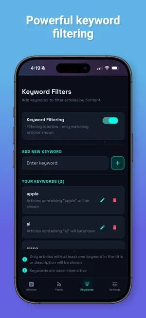 Pulsar RSS Reader screenshot 3