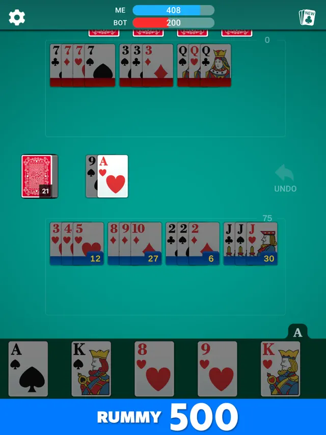 Rummy 500 - Card Game * screenshot 11