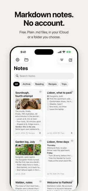 FlatNote screenshot 1