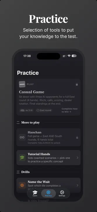 Tenpai: Learn Riichi Mahjong screenshot 2
