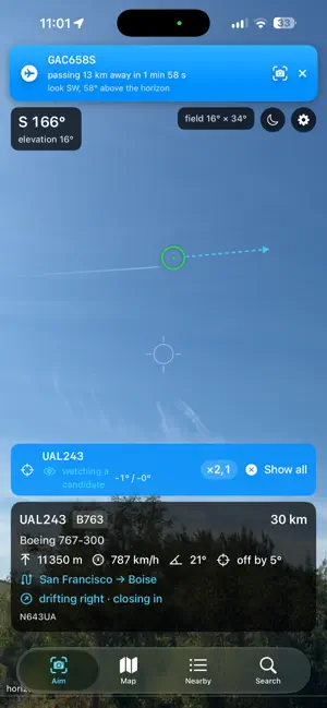 SpotFlight: Planes Overhead screenshot 1