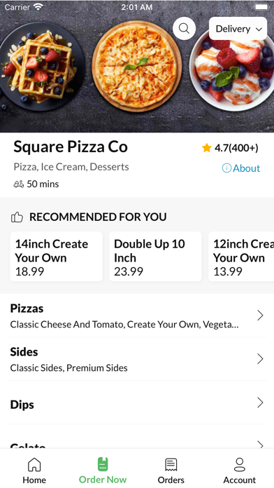 Square Pizza Co Ely Screenshot