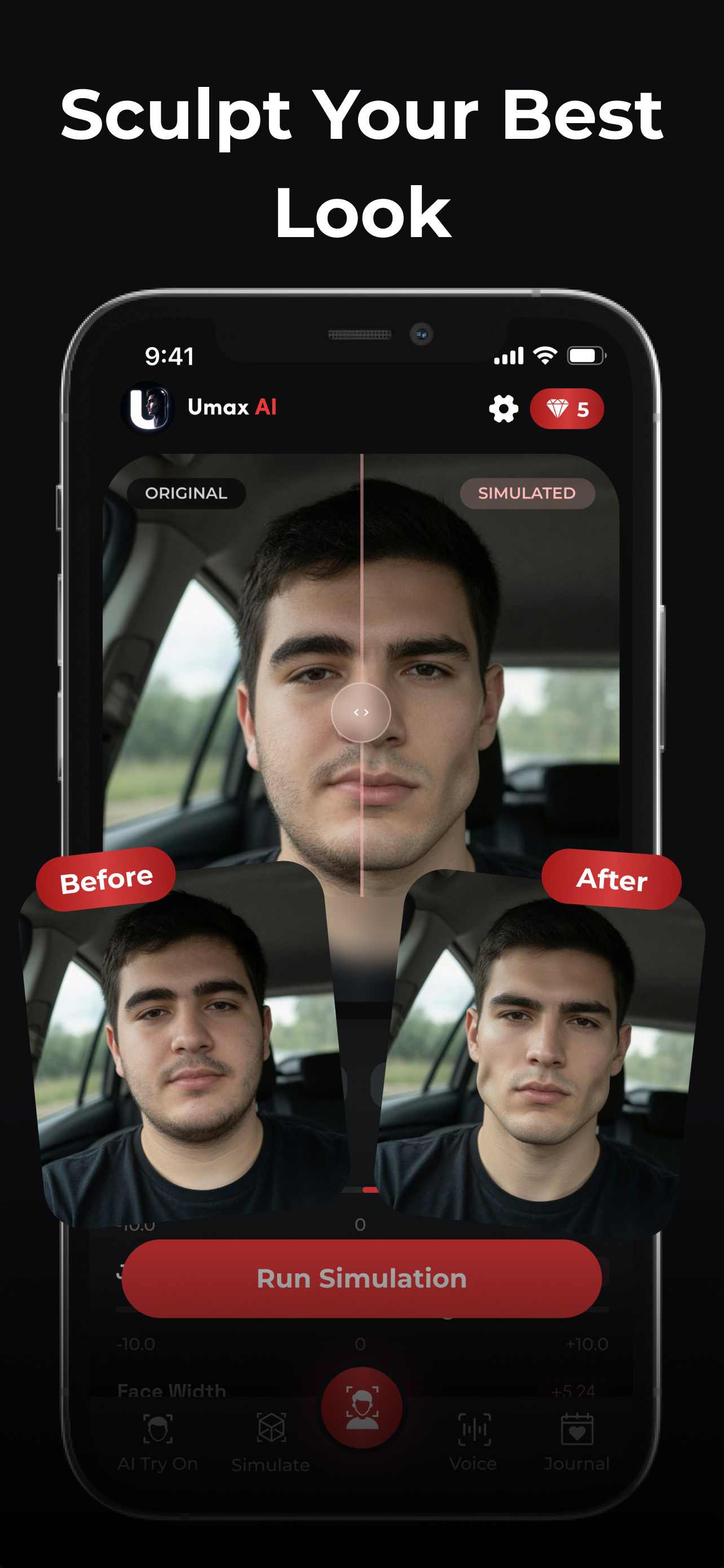 Umax AI:Face Scan & PSL Rating screenshot 3